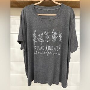 Graphic T-Shirt with Floral Design